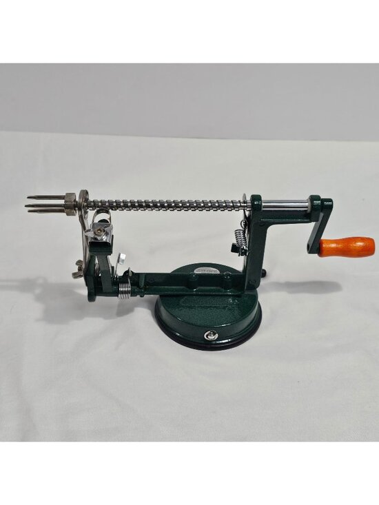 N/A Other - Heavy-Duty Manual Apple Peeler Corer Slicer With Suction Base & Wooden Handle